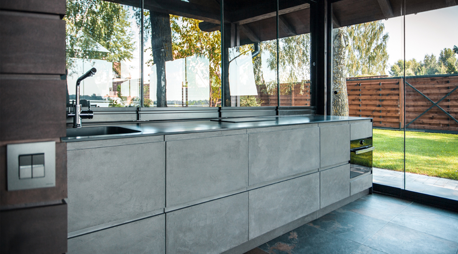 microcement kitchen